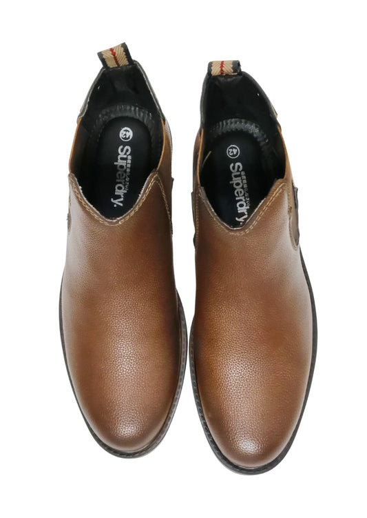 Men Tan Chelsea Shoes