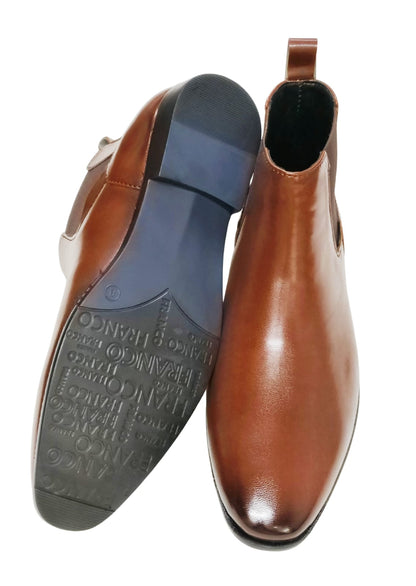 Men Brown Chelsea Shoes
