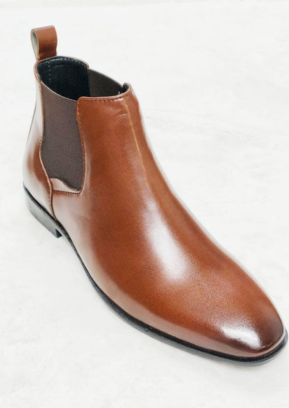 Men Brown Chelsea Shoes