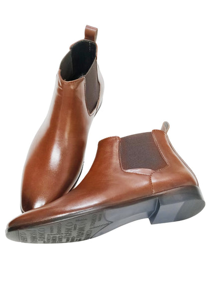 Men Brown Chelsea Shoes