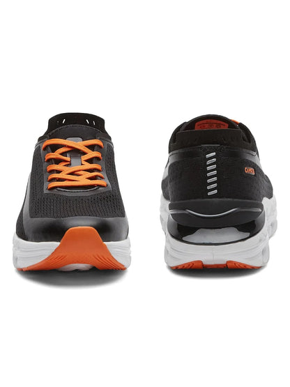 Men Black & Orange Sport Shoes