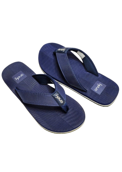Men Brown/Blue Comfort Slippers