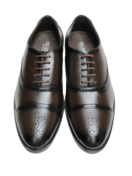 Men Brown Brogue Formal Shoes