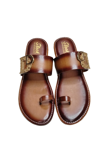 Women Thumb Flat Slip Ons