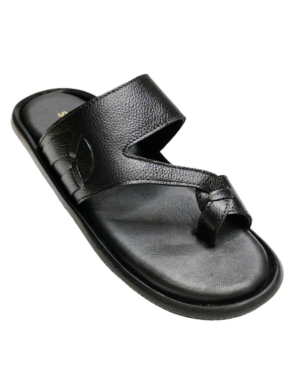 Men's Black Chappal