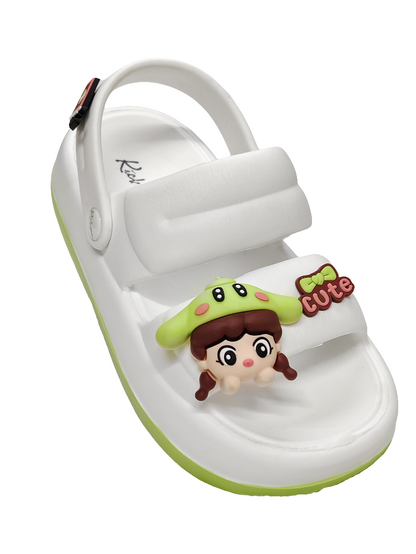 Women White Green Crocs