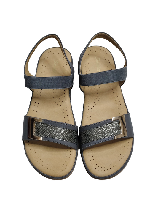 Grey Strap Women Sandals