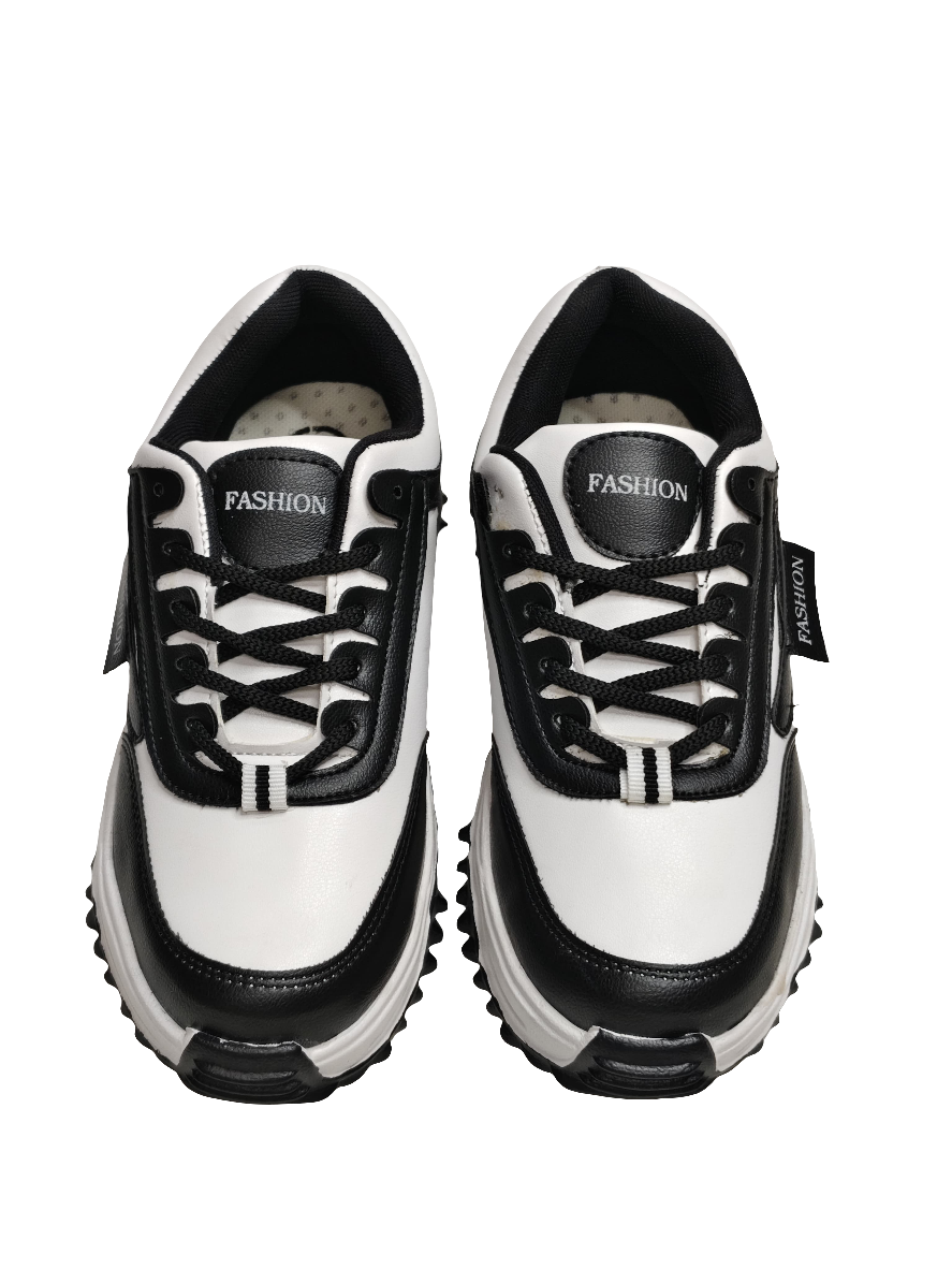 Women White & Black Sneakers
