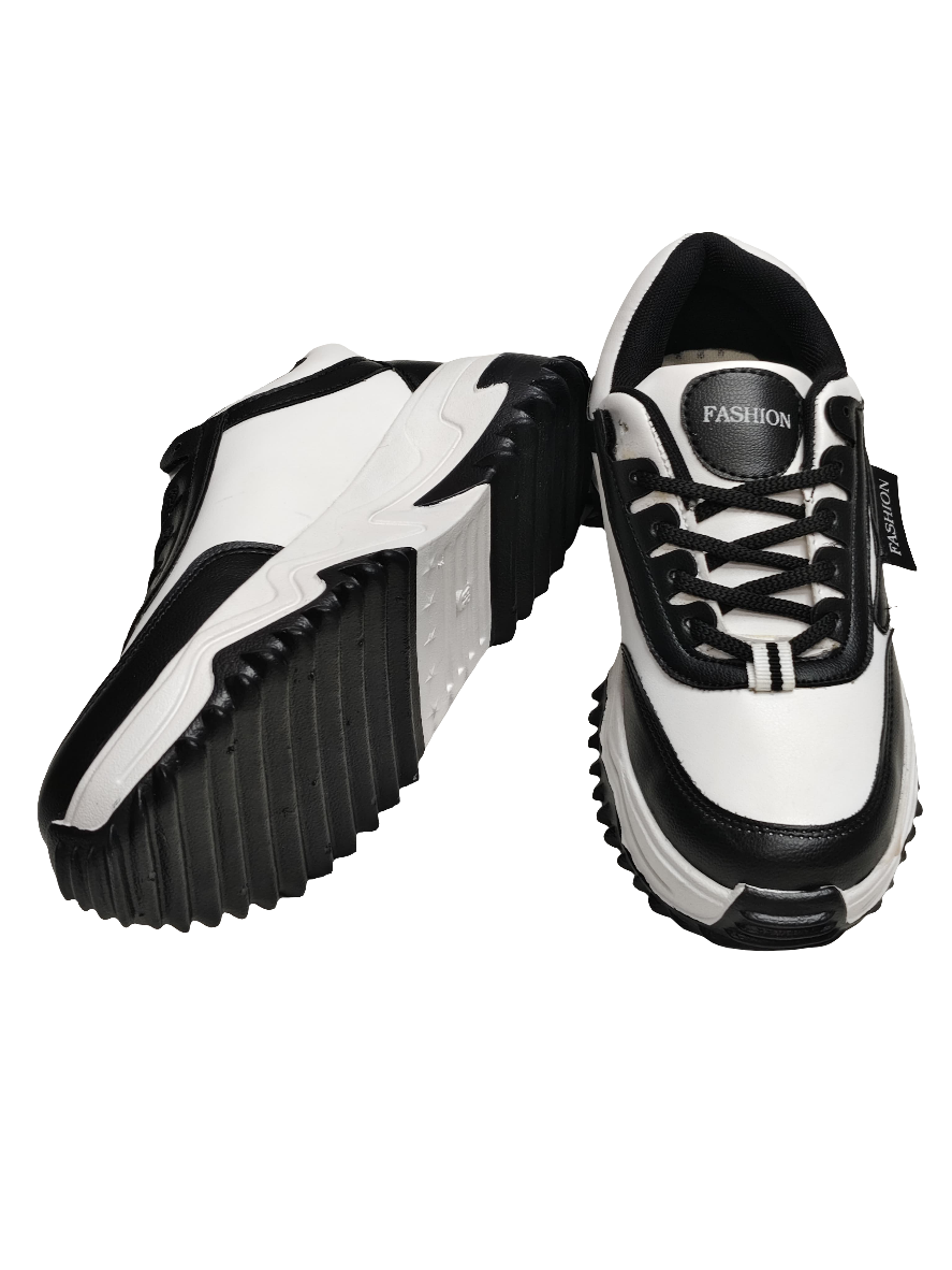 Women White & Black Sneakers