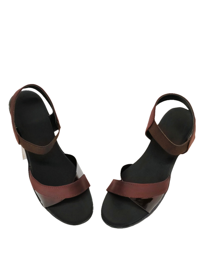 Women Brown Strapped Sandals