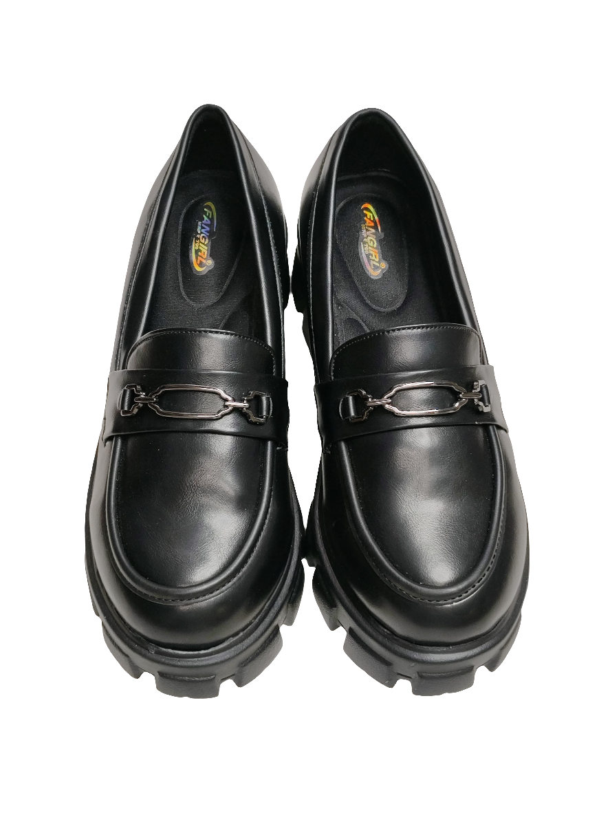 Women Black Box Heel Balley
