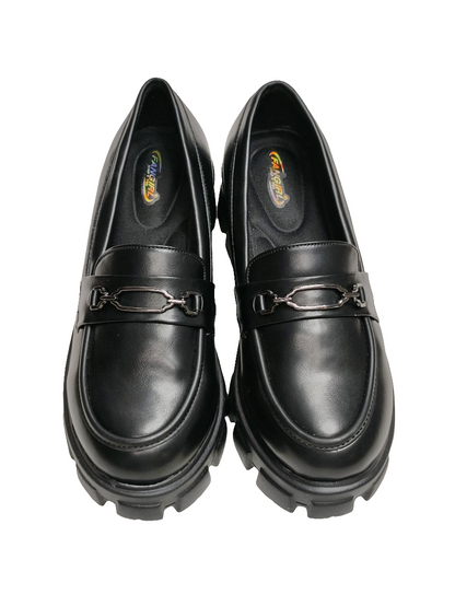 Women Black Box Heel Balley