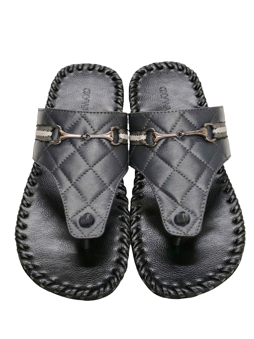 Casual Black Men Chappal