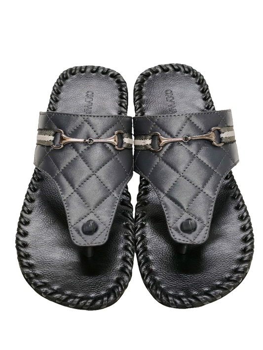 Casual Black Men Chappal