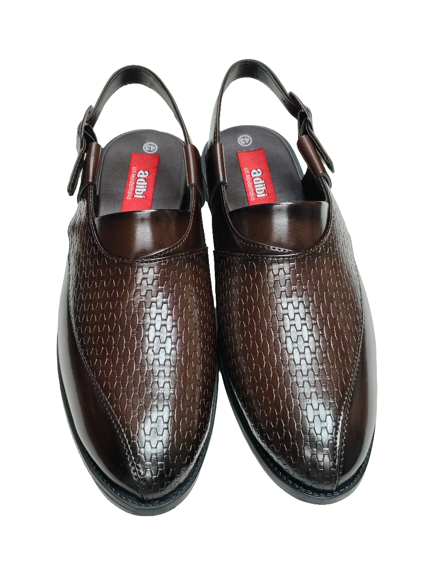 Men Brown Peshawari Shoes