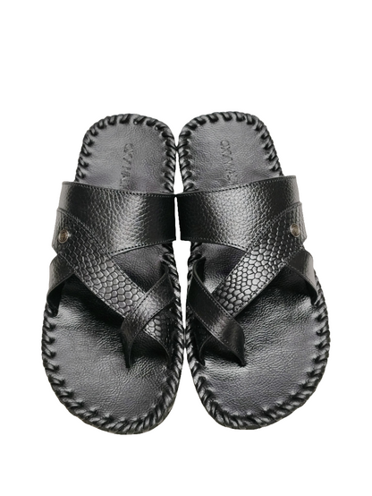 Men Casual Black Chappal