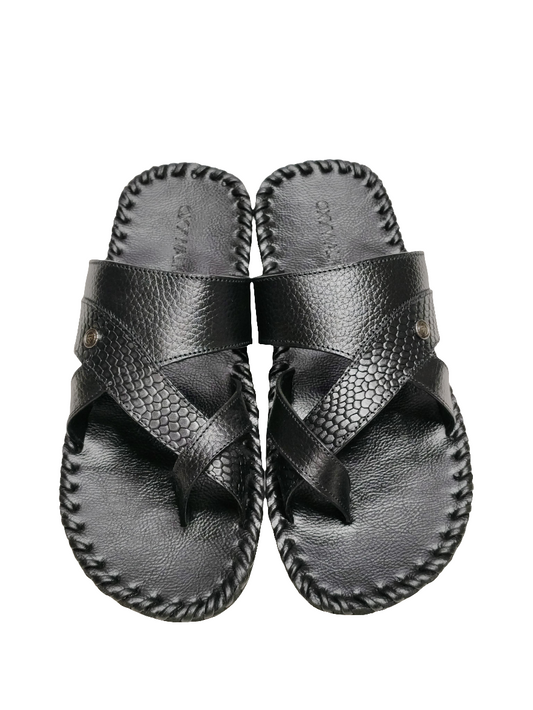 Men Casual Black Chappal