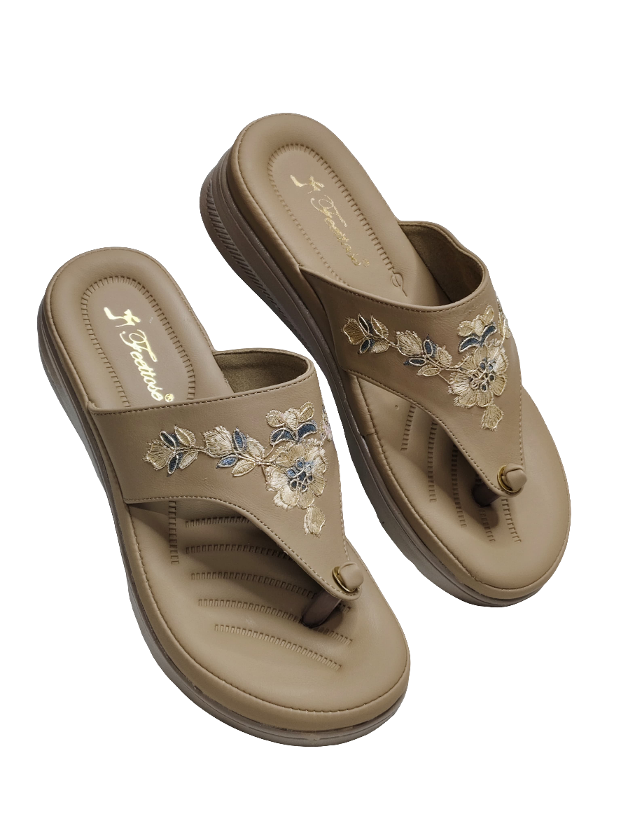 Women Floral Comfort Slip Ons