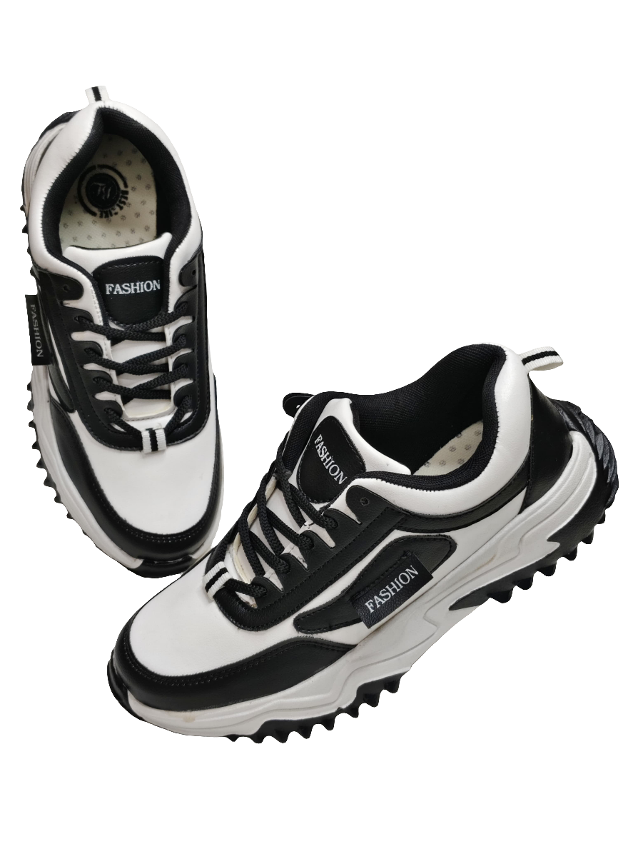 Women White & Black Sneakers