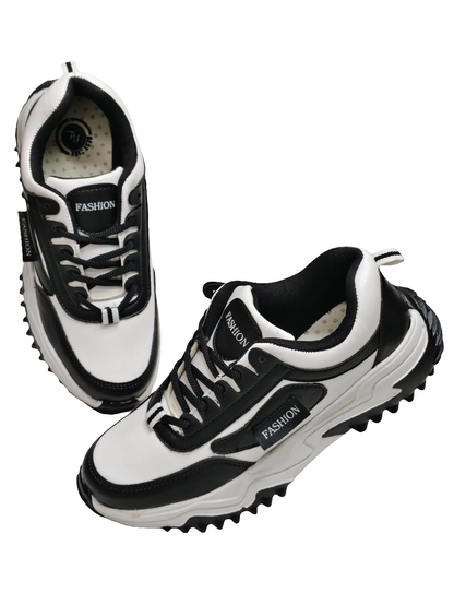 Women White & Black Sneakers