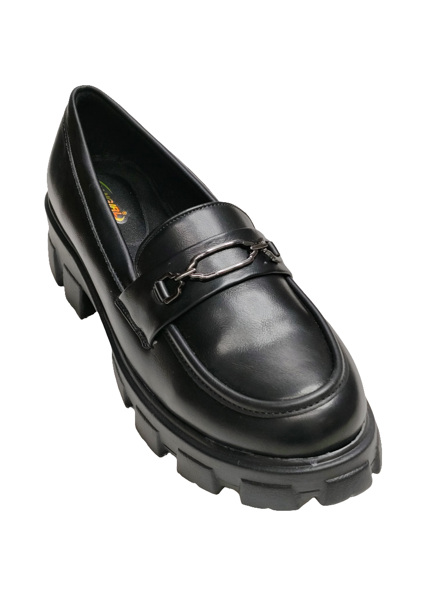 Women Black Box Heel Balley