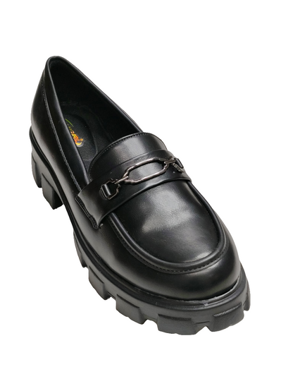 Women Black Box Heel Balley
