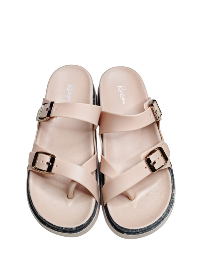 Women Platform Heel Slip Ons