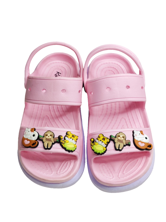Pink Heel Crocs Women