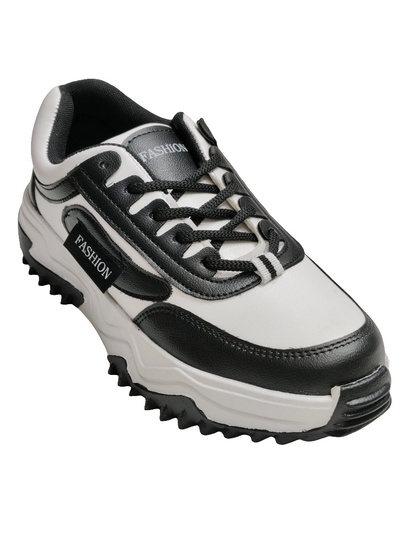Women White & Black Sneakers