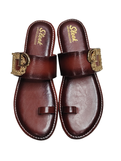 Women Thumb Flat Slip Ons