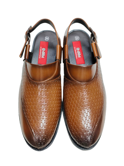 Men Tan Peshawari Shoes