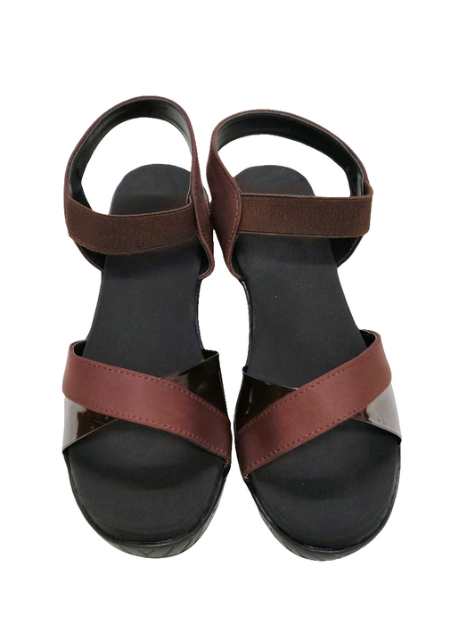 Women Brown Strapped Sandals