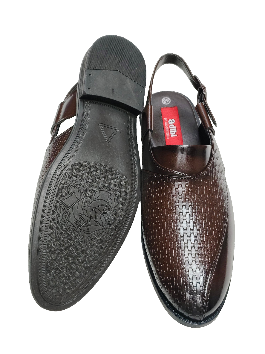 Men Brown Peshawari Shoes