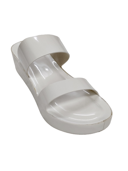 Women White Strappy Slip On