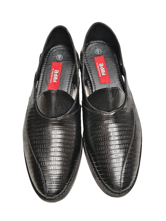 Men Black Peshawari Shoes