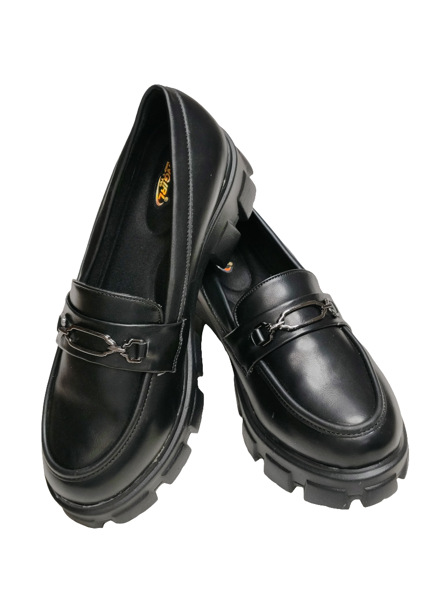 Women Black Box Heel Balley